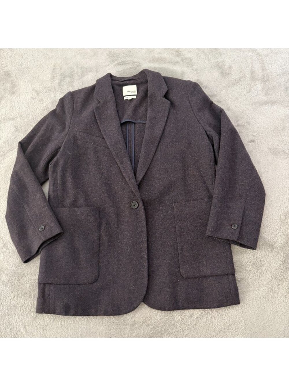 Wilfred Free Wool Blend Jacket One Button Blazer Womens LARGE Oversized